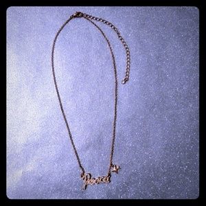 **3 for $9** Rhinestone 'Peace' Necklace